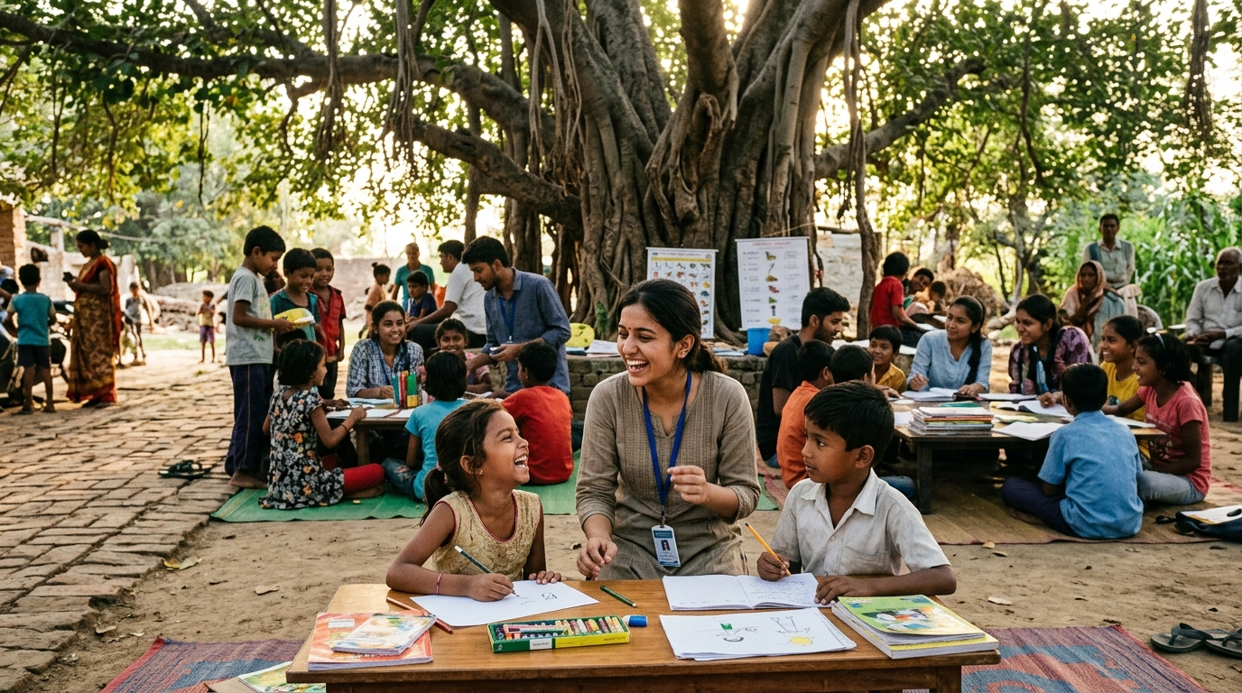 Educator and youth workshop in community
